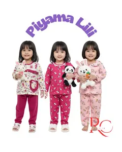 PIYAMA LILI KELINCI PANDA BUNY KARAKTER VIRAL TRENDING LUCU REKOMENDASI PIYAMA SETELAN PEREMPUAN BATITA LEMBUT HALUS ADEM USIA 6-24BULAN/FASHION ANAK MOTIF/SET MOTIF LUCU CANTIK GEMES
