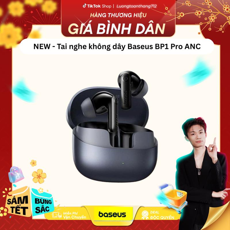 Baseus x Luongtoanthang NEW - Tai nghe không dây Baseus BP1 Pro ANC -50dB Giảm tiếng ồn Hi-Res Bluetooth 6.0 IPX55 Chống nước 55Hr