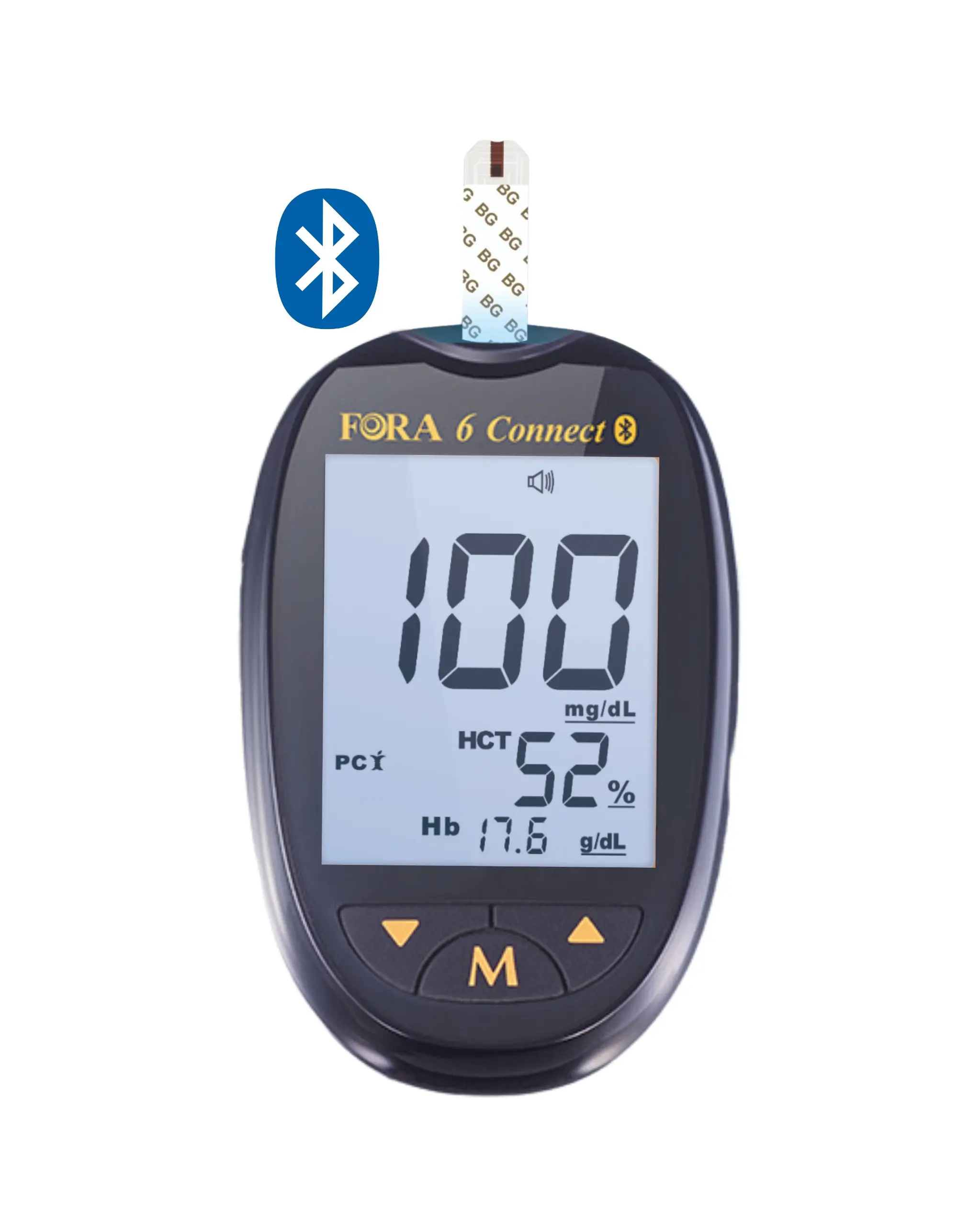 Fora 6in1 Multi Parameter Connect Bluetooth Alat Cek Guladarah Kolestrol UA Keton HB Hematokrit Alat Saja Tanpa Strip