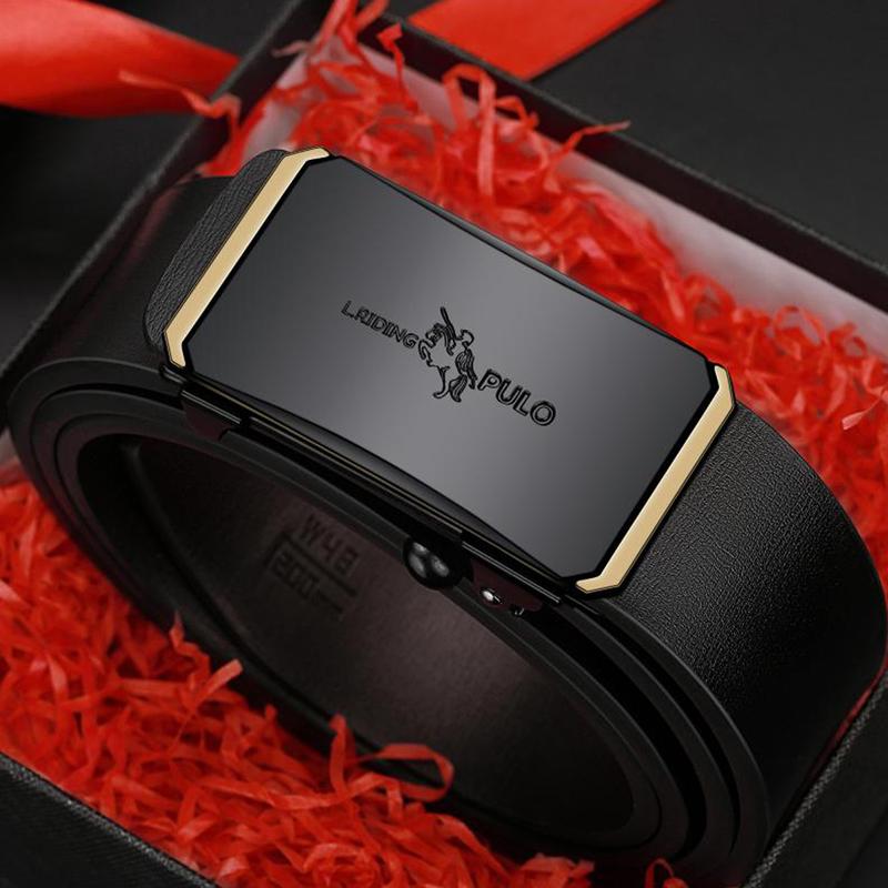 Thắt Lưng Nam, Da PULO, Khóa Tự Động, Da Bò Nguyên Chất, Thích Hợp Cho Nam Trung Niên Trẻ, C-1139, Đeo Voi