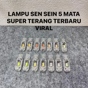 2 PCS / 1 PASANG LAMPU SEIN SEN MOTOR T10 CP159 5 LED FLASH KEDIP SUPER TERANG  Motorcycle