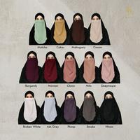 Gambar Maslaha Niqab Crinkle Daily Tali Karet 1 Layer Panjang 50cm Untuk Pemula Muslim Safety Jilbab - Hitam, tali dari Maslahaniqab Kab. Bandung 5 Tokopedia