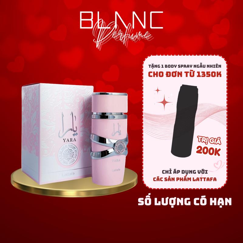  Nước Hoa Lattafa Yara EDP Nữ Perfume Cosmetic Xịt Thơm 