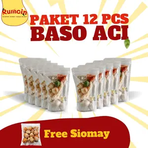 Paket Baso Aci 12 Pcs [Free siomay] Pedas Gratis Ongkir - Rumchin