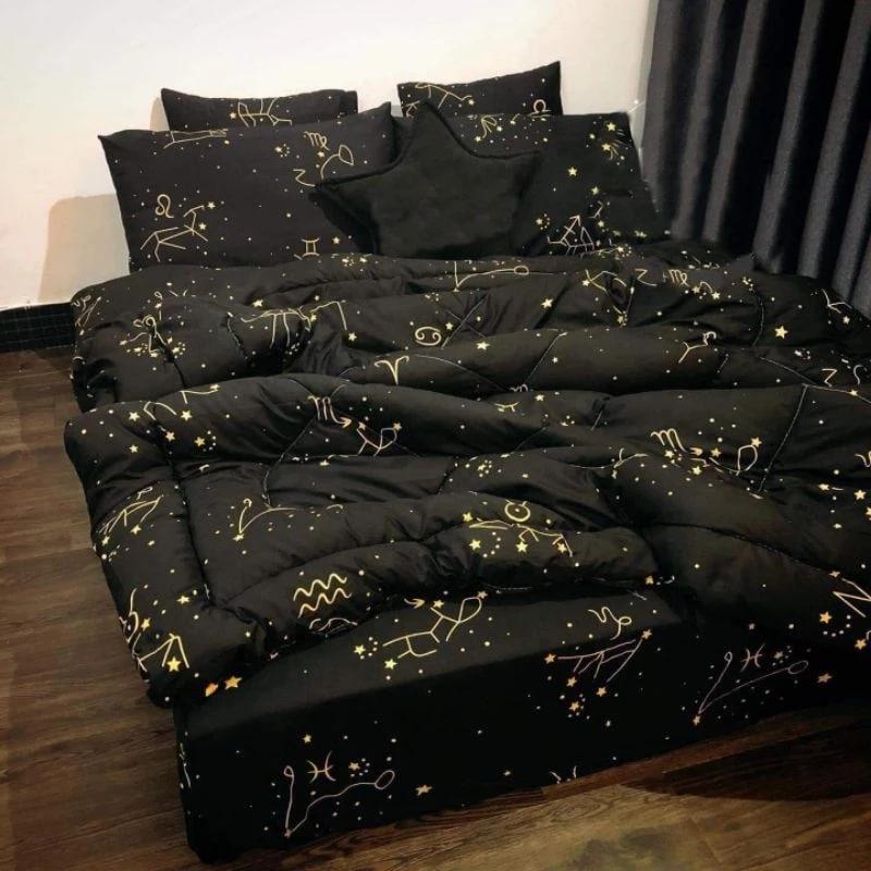  Bộ 5 món và 4 món và các phân loại Đủ Size chăn phao ga gối poly cotton hàng loại 1 chăn m8x2m có ruột dày đắp mùa đông mùa hè phù hợp ga dưới 10cm 