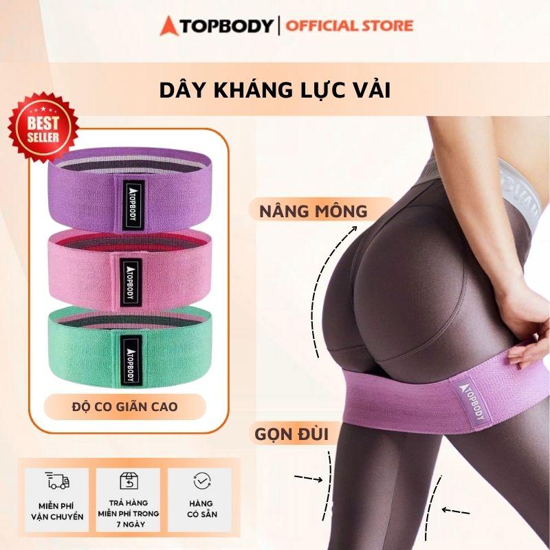 Dây Kháng Lực Vải Co Dãn Siêu Bền TOPBODY Tập Cơ Tay Tập Chân Mông Đùi BAKLU01 Săn Chắc Các Bó Cơ