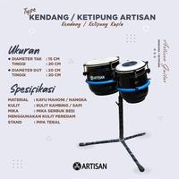 Gambar ARTISAN Kendang / Ketipung Koplo Bahan Kayu Mahoni - Hitam, Promo dari Artisan Guitar Indonesia Kab. Sukoharjo 4 Tokopedia
