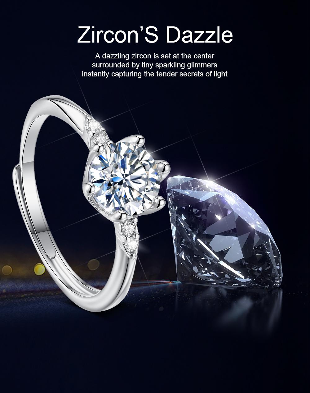 【003 Harga Telah Diperbarui, Segera Pesan】OVG Cincin Wanita Perhiasan Original Tunangan Cewek Adjustable Elegan Korea Anti Luntur Rings OGR011-Silver