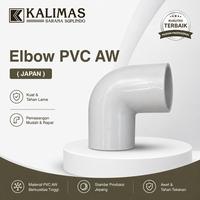 Gambar Elbow / Knie PVC AW (JAPAN) d. 4" x 90 deg | Sambungan Fitting Pipa Air PVC AW dari kalimas.online Kota Administrasi Jakarta Pusat 1 Tokopedia
