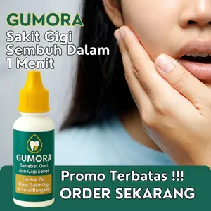 TERLARIS GUMORA - Obat Sakit Gigi Tetes Herbal untuk Sakit Gigi & Gusi Bengkak Praktis Bahan Alami Membantu Meredakan Sakit gigi [Bisa COD]