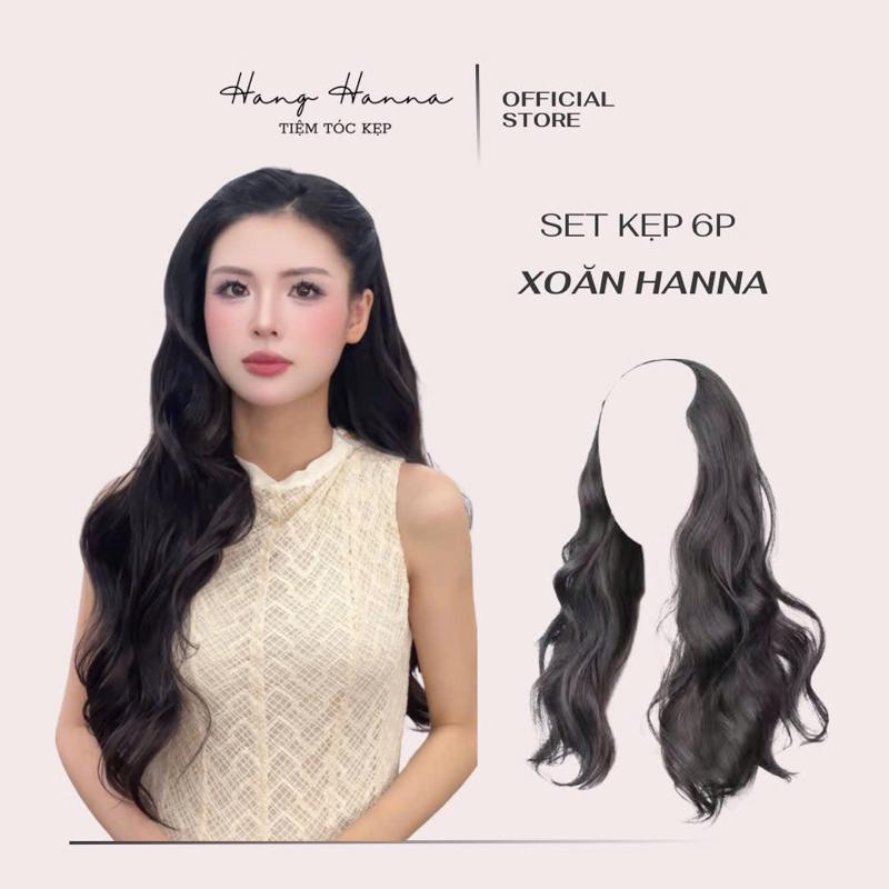 Premium | Tóc Kẹp Phím Xoăn HANNA - Tóc giả Hằng Hanna