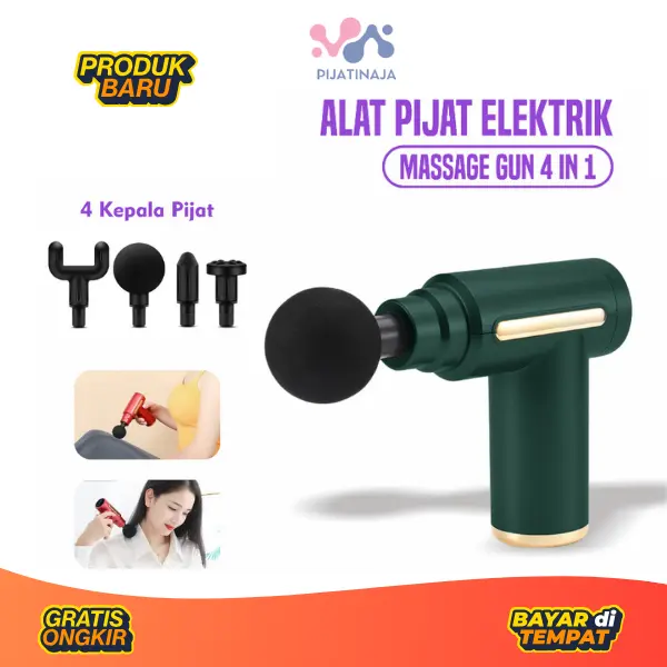 Alat Pijat Elektrik 4 in 1 Alat Terapi Relaksasi Otot Alat Pijat 4 Kepala Elektrik Multifungsi