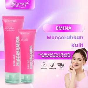 [Creator Pick's] READY BEST SELLER Emina Niacinamide Oxy Ceramide Brightening Face Wash 50ml 100ml - Sabun Muka Cerah, Glowing, Perbaiki Skin Barrier