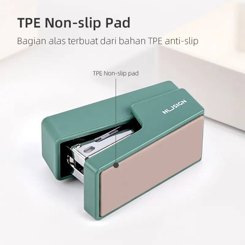 Nusign Stapler / Stapler Mini Kapasitas Kertas 12 lembar 4 Warna Free Refill NS083-X 4