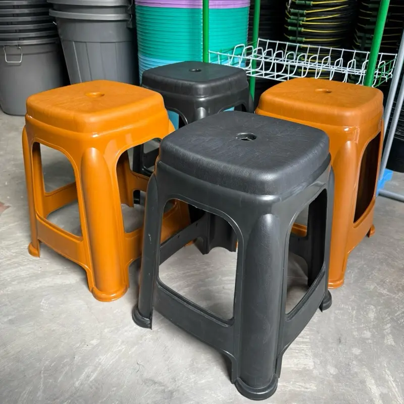 KURSI BASO BANGKU BASO MAKAN TEMPAT DUDUK SERBAGUNA Warna Coklat dan Hitam untuk Penggunaan Serbaguna Furniture Plastik