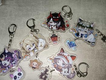 Product Review of Rantai Kunci Anime Luxiem VTuber Vox Akuma Mysta Rias, Rantai Kunci Kartun, Beg Sekolah Pelajar, Itabag, Hadiah untuk Peminat Cosplay from m**e 0