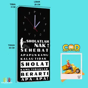 Jam Dinding Motivasi Islami | Aksesoris Rumah Minimalis | Jam Quotes
