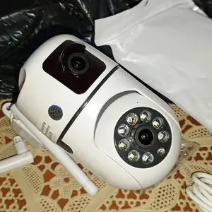 Yamiya  COD V380 Y33 Outdoor Dual Lens CCTV Camera Kecil HD 1080P WIFI Koneksi Nirkabel Penglihatan Malam Lensa Ganda Kamera Keamanan Dua Pelayaran PTZ Wireless
