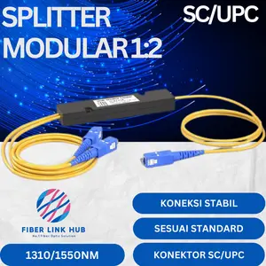 Passive Splitter Modular 1:2 Ratio Cable FO SC/UPC SC/APC Pasif Spliter 1/2 Coupler Kabel High Quality