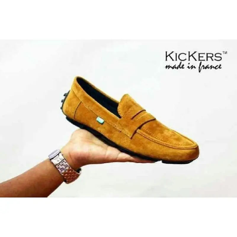 Sepatu Slop Pria Kickers Javlin Casual Formal Kerja Kuliah Santai Slip On 3