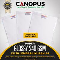 Gambar CANOPUS Kertas Foto Glossy Photo Paper A4 240 Gsm Backprint dari Wahana Data Surabaya Kota Surabaya 2 Tokopedia