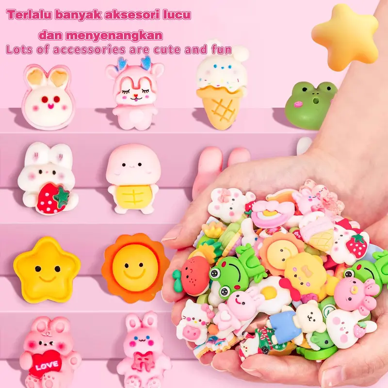 Tepi es krim anak buatan tangan DIY krim lem mainan gadis penutup mulut buatan tangan simulasi mainan makanan buatan Toys Buah Kotak deco cream Kue 2