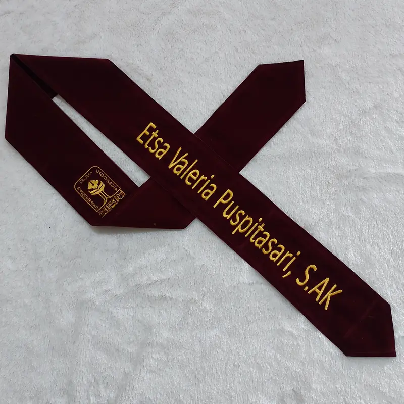 Selempang wisuda Leher 2 LAPIS 2