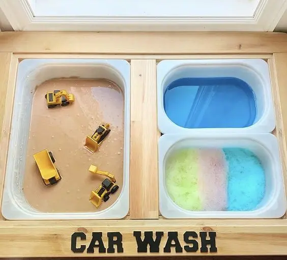 Ikea Trofast Box Storage Sensory Bin Wadah Main Sensory Play Sensory Tray Kotak Wadah Mainan Anak
