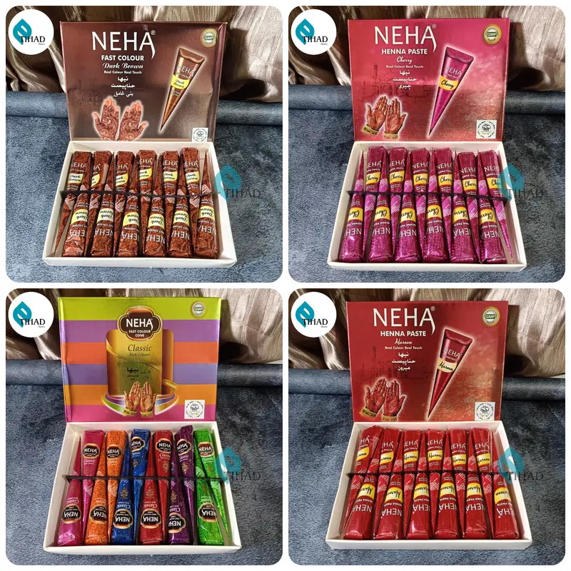 Pacar Henna NEHA PASTA ASLI Henna Neha Henna Kutek Halal Terlaris Henna NEHA Kerucut 0