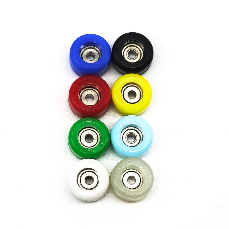 Bánh xe ổ trục fingerboard, Bộ 4 cái, Bánh xe chuyên nghiệp, Bánh xe nhựa, Thích hợp cho đầu ngón tay và Ván Trượt 1