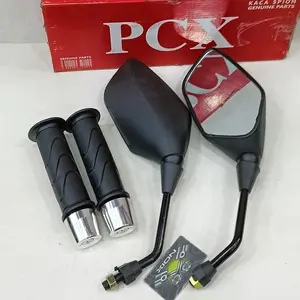 Satu Paket Spion PCX + Handgrip Standar Honda + Jalu Pcx crome untuk motor pcx / beat / vario / supra / revo
