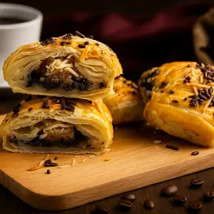 Banana Strudel [MoNyeNyo] pisang coklat keju Isi 6 Pcs
