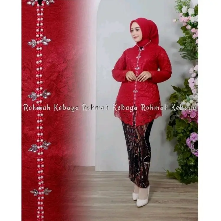 Anisa Kebaya - Setelan Kebaya Floy Kartini Lengan Panjang / Atasan Kebaya Floy Brukat 3
