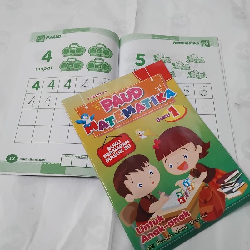 Product Introduction of Buku Paud Matematika Jilid 1 2 untuk Paud TK Persiapan Masuk SD  - PAH 2