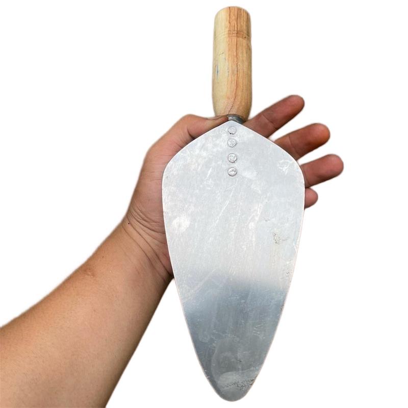 Sendok Semen Cetok Galur Asli Paku Keling 4 Ukuran 18cm Oval - Alat Konstruksi Baja Berkualitas - Bangunan 1