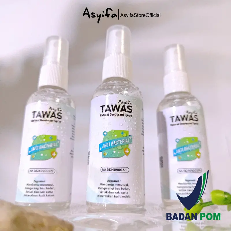PAKET ISI 3 Tawas deodorant spray asyifa 60ml 0