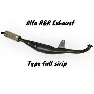 Knalpot Racing yamaha Alfa type 3v3 full sirip Step F1zr by R&R