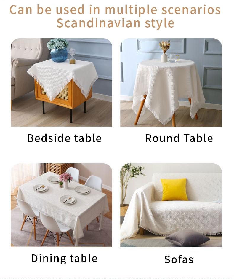 Product Introduction of Table cloth Cotton alas meja aesthetic alas meja makan 6 kerusi 18