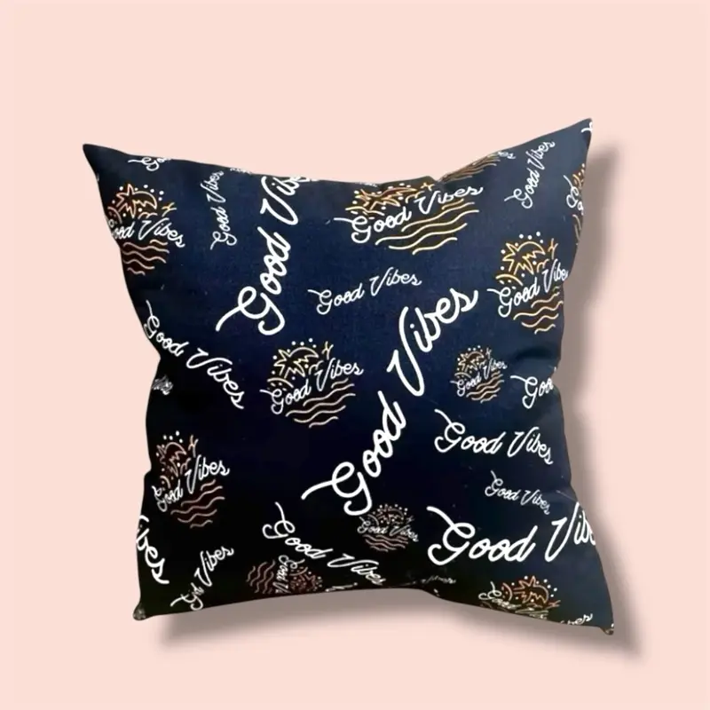 (1 SET 5PCS) bantal sofa ruang tamu+isi dakron premium ukuran 40x40 motif good viber hitam aesthetic elegan terlaris lembut bantalan zaitun hijau bantal duduk & sarung bantal jumbo untuk elastis toska bantal gede buat duduk santai Kain Katun Dekorasi 1