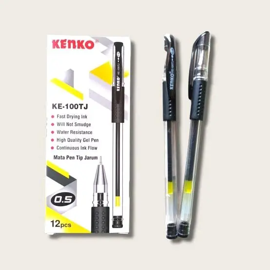 Pulpen Kenko KE-100 KE-100TJ Gel Pen - Stationery Alat Tulis 1