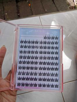 Product Review of [TANPA LEM] BAISISI Bulu Mata Palsu Individual Lashes Z11 Korean Segmentasi + FREE TWEEZER | eyelash extension | Douyin Lashes | Eye Make Up from n**1 0