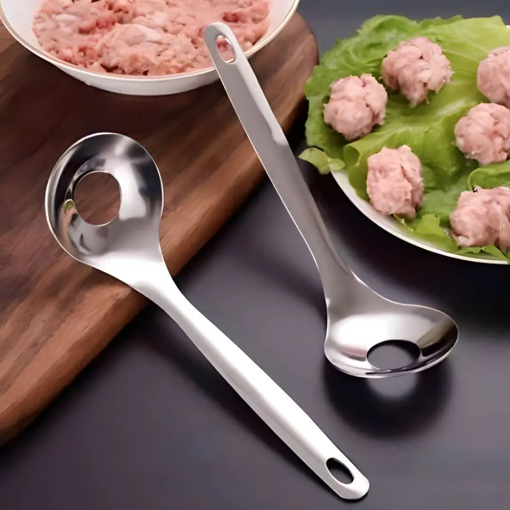 Sendok Cetakan Bakso / Alat Pembuat Bakso Stainless Steel / Meetball Maker AJS