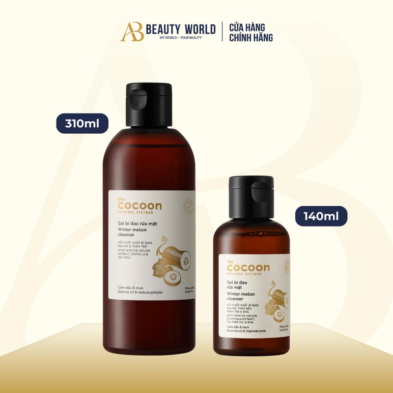 [DATE 02-07/2026] Gel Rửa Mặt Bí Đao Winter Melon Cocoon Cleanser 140ml & 310ml AB Beauty World