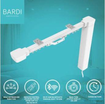 BARDI Smart Expandable Curtain Track and Motor Set Gorden Rel Otomatis 1