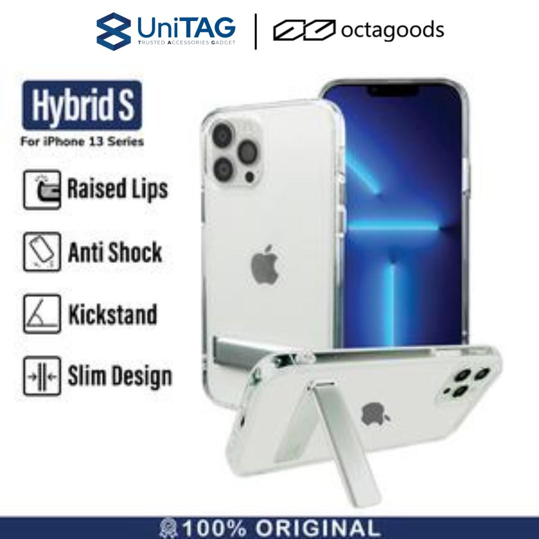 Octagoods Case for iPhone 13 Pro Max Mini  Hybrid S Clear Slim Stand Casing