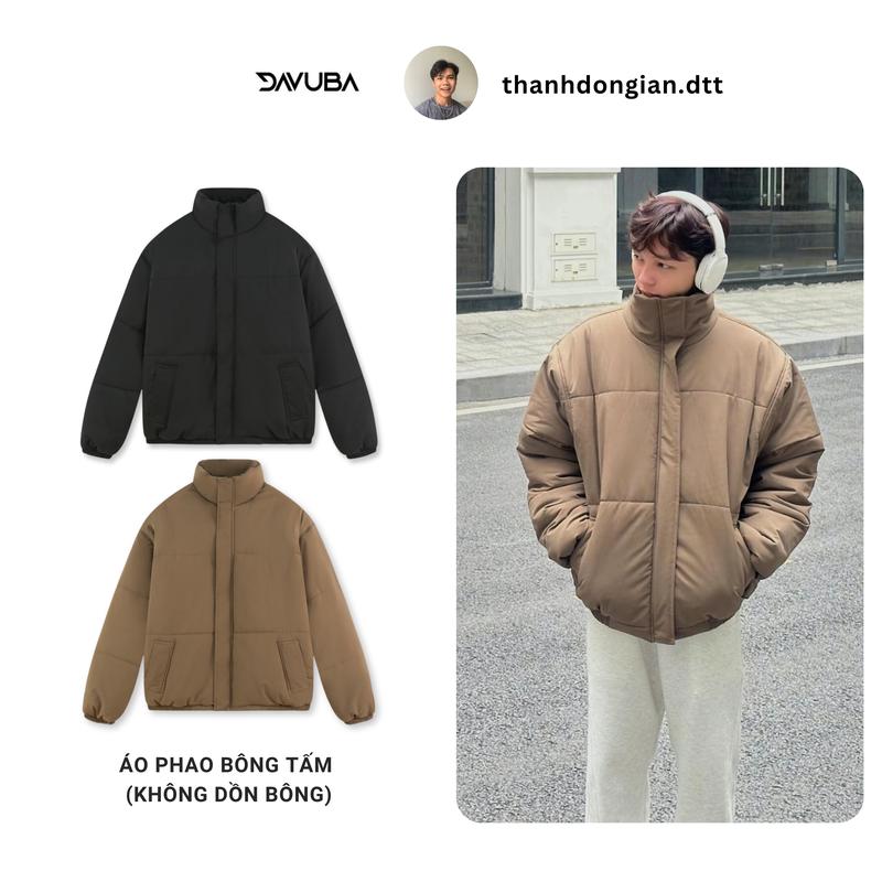 [DAVUBA x TĐG] Áo phao bông tấm nam nữ không dồn bông SM116