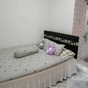 Penutup Kolong Tempat Tidur satin- Model Terbaru( Bedskirt)