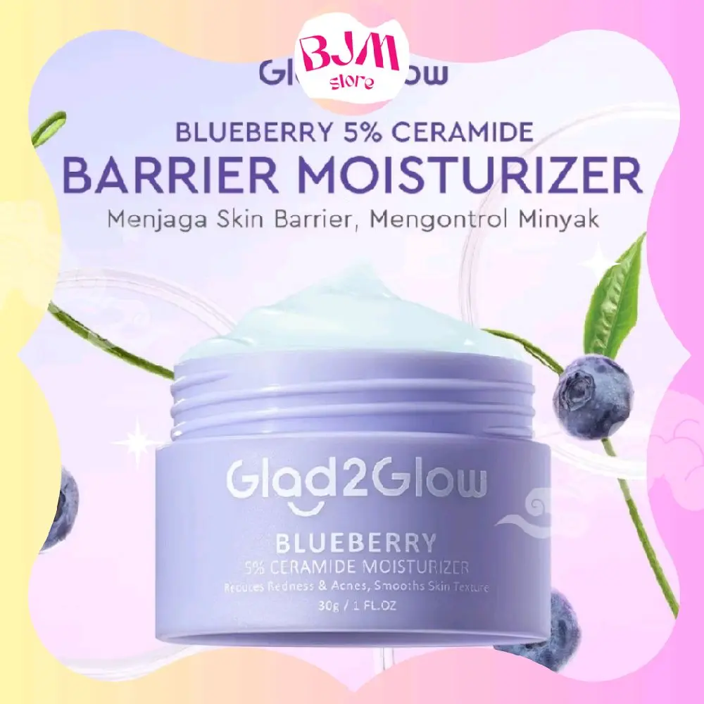GLAD2GLOW Blueberry 5% Ceramide Skin Barrier Repair Moisturizer