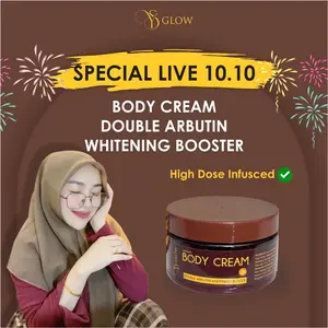 BODY CREAM INFUSCED DOBLE ARBUTIN WHITENING BOSTER , TRANEXAMIC ACID, GLYCOLID ACID BY YS GLOW