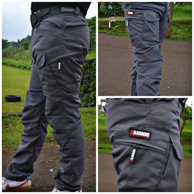 Celana Outdoor Tactical Pria Bahan Ripstop Cocok untuk Kegiatan Outdoor dan Indoor Abu